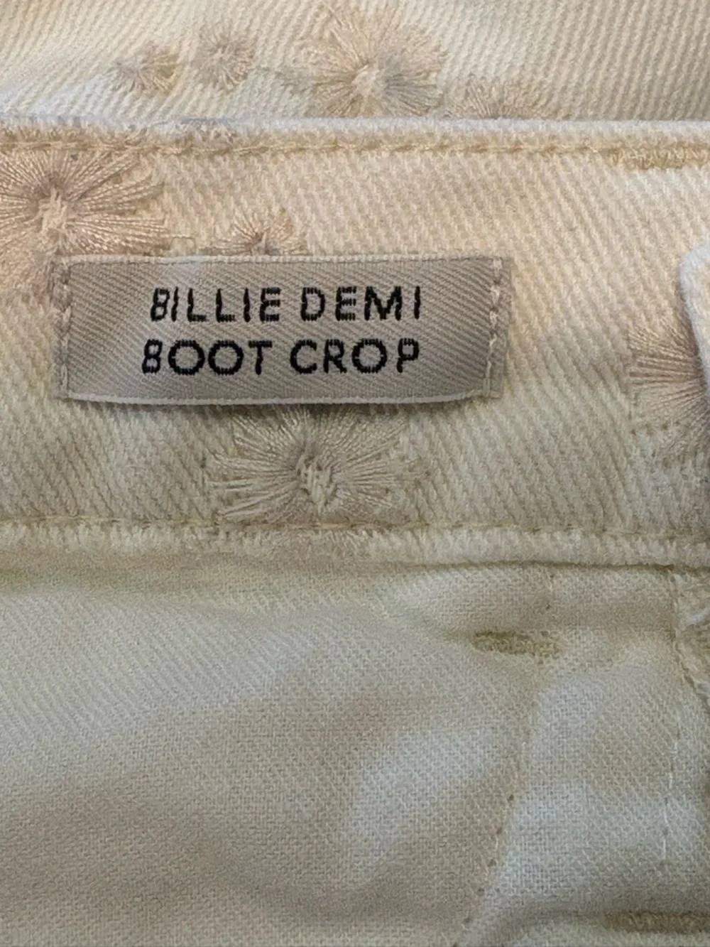 J.Crew Floral Embroidered Button Fly Jeans Raw Hem Size 25